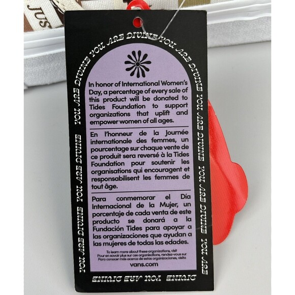 Vans Women Asher Divine Energy Natural/Multicolor Canvas Skate Shoes Size 8 NWT - Picture 5 of 11